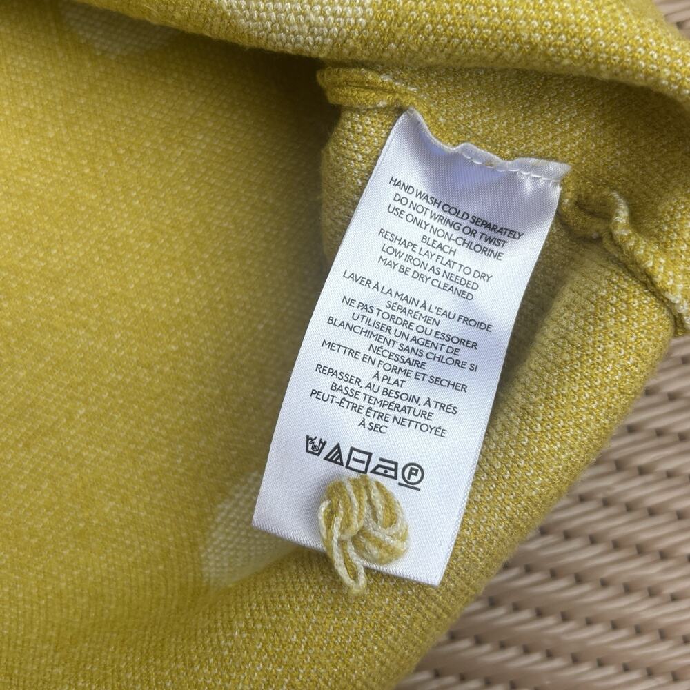 MAEVE by Anthropologie Carys Mock Neck Sweater Small White Green Polka Dot - Picture 10 of 11